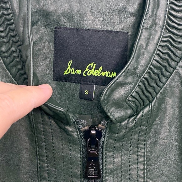 Sam Edelman Elise Faux Leather Moto Jacket - Picture 4 of 12